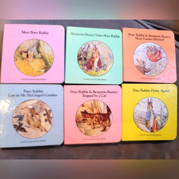 VTG| Peter Rabbit Mini Board Book Set of 6 - Picture 2 of 3